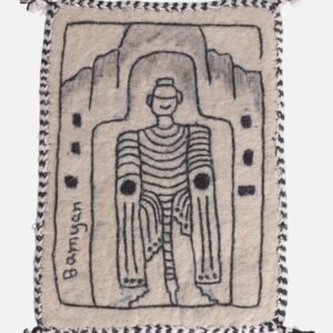 Handmade Felt Buddha Wall Art – Wool Decorative Hanging